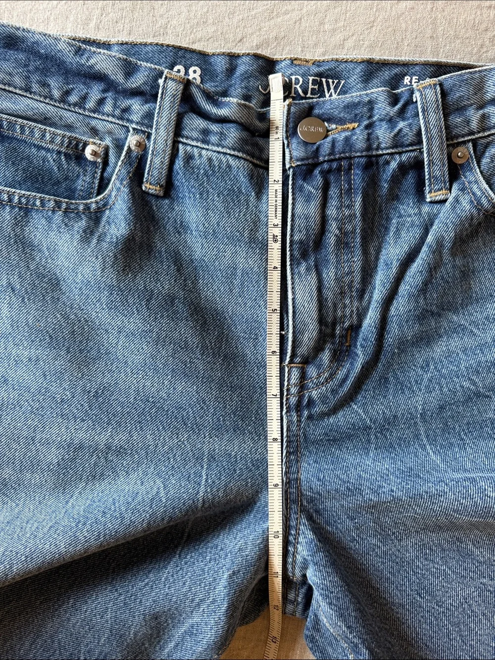 J. Crew Denim Flare Jeans with Side Stud Trim in Medium Blue